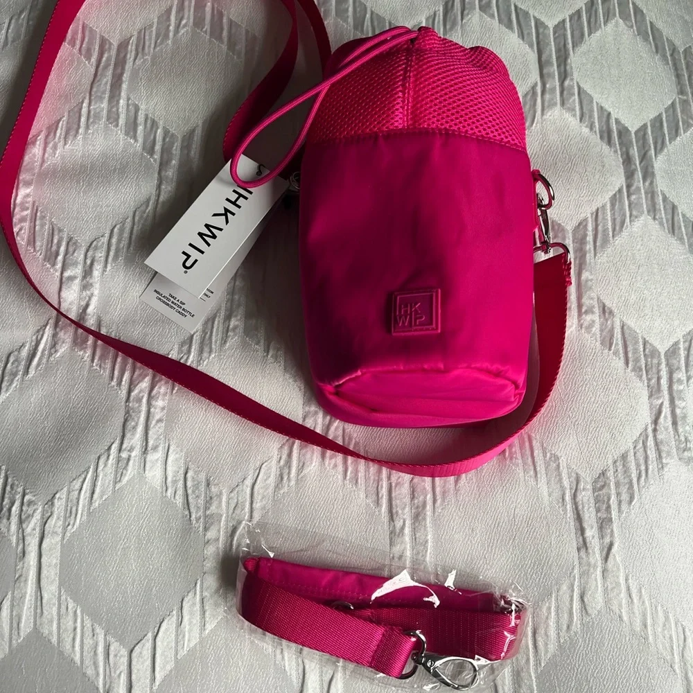 IHKWIP Take a Sip Insulated Water Bottle Caddy Crossbody -color: ruby berry. NWT - Picture 2 of 14